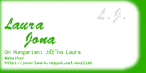 laura jona business card